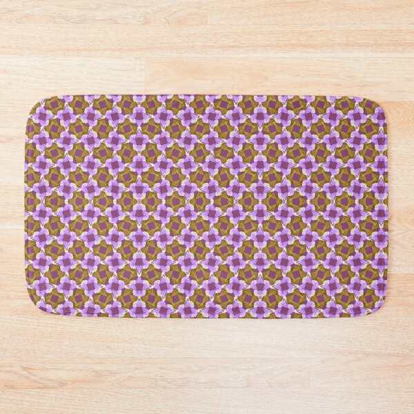 Item preview, Purple geometric floral seamless pattern  designed and sold by IreneRuya.