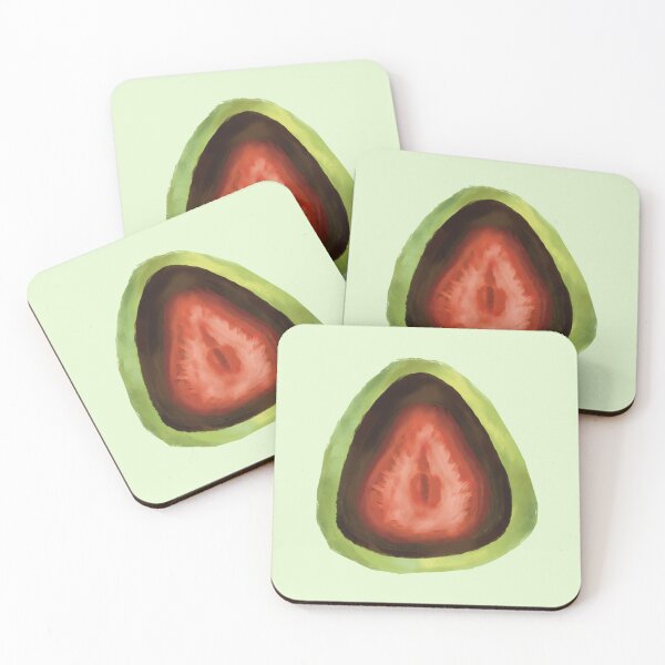 Item preview, Chocolate Strawberry Matcha Mochi designed and sold by YanxiArts.