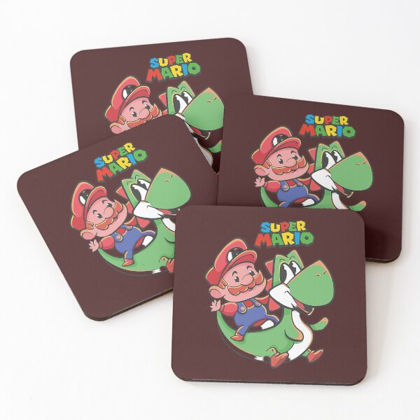 Item preview, Retro Super Mario and Yoshi Vector - Cute Cartoon Gaming Merchandise Graphic ​Description: designed and sold by Creatby7030.