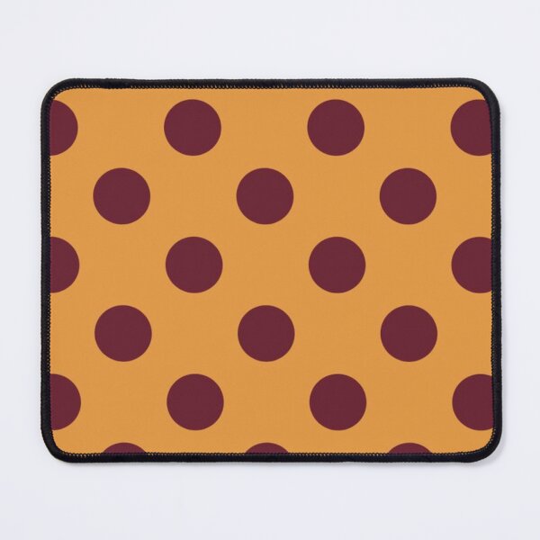 Item preview, Minimalist Deep Maroon Polka Dots on Warm Orange designed and sold by Hrndz Store.