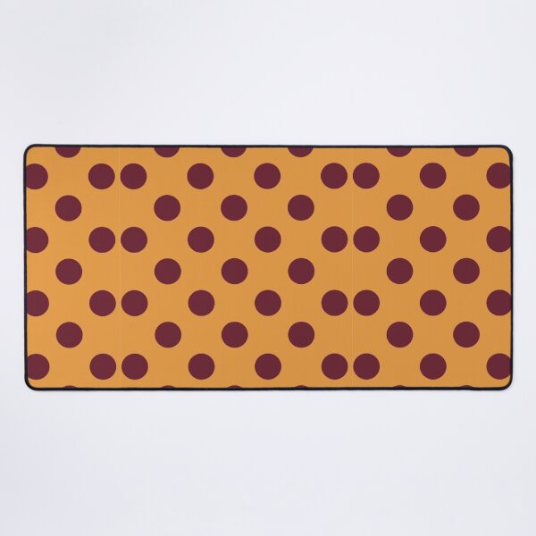 Item preview, Minimalist Deep Maroon Polka Dots on Warm Orange designed and sold by Hrndz Store.