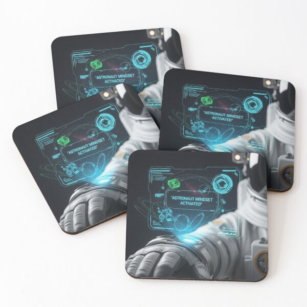 Item preview, Astronaut Mindset Activated – Futuristic Space Tech HUD Design | Sci-Fi Motivation designed and sold by Altair_.