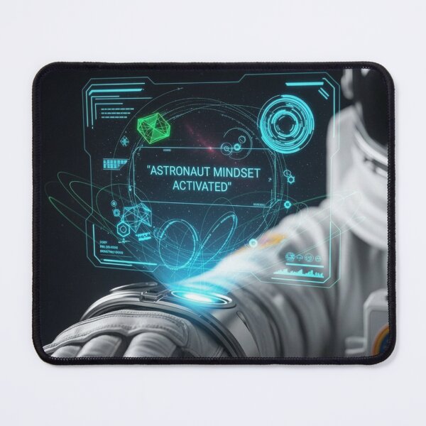 Item preview, Astronaut Mindset Activated – Futuristic Space Tech HUD Design | Sci-Fi Motivation designed and sold by Altair_.