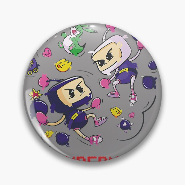 Item preview, Classic Bomberman Vector Art - Retro 8-Bit Gaming Battle designed and sold by Creatby7030.