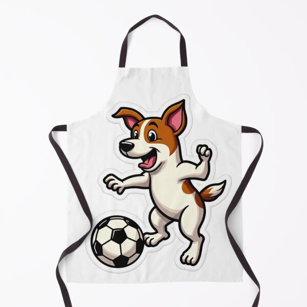 Item preview, Jack Russell Terrier playing soccer designed and sold by Prints by Mat.