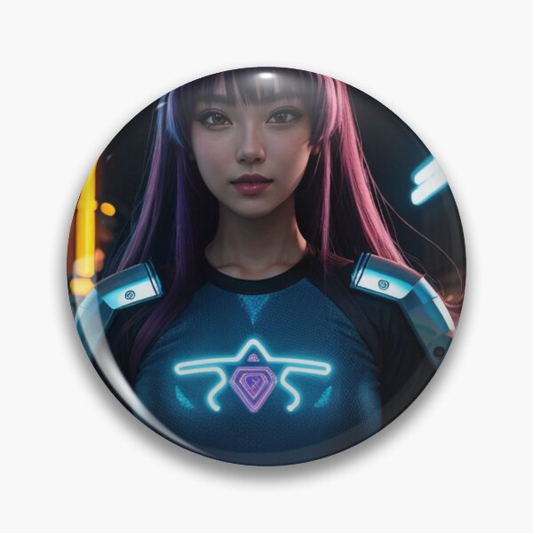 Aperçu de l'œuvre Cyberpunk Warrior Anime Gaming créée et vendue par GamedropShop.