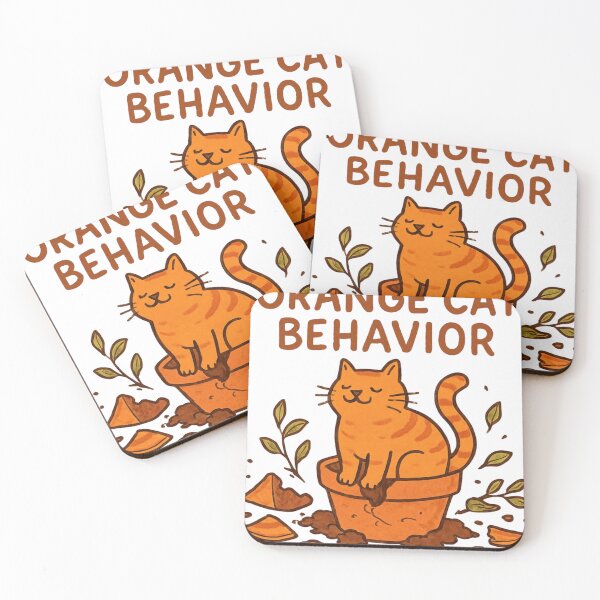 Item preview, Orange Cat Behavior Funny Cat Lover Design designed and sold by NicoVeithen.