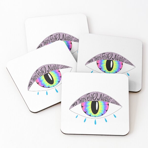 Item preview, My third eye needs coffee sticker designed and sold by Sol Nox Creative.