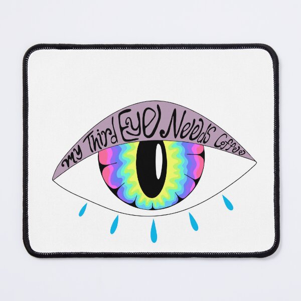 Item preview, My third eye needs coffee sticker designed and sold by Sol Nox Creative.