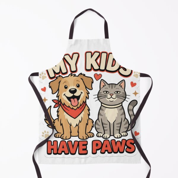 Item preview, My Kids Have Paws Funny Dog and Cat Pet Lover Design designed and sold by NicoVeithen.