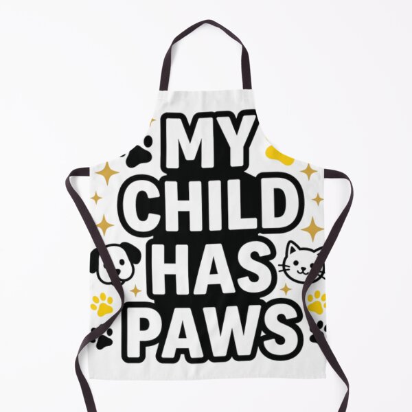Item preview, My Kids Have Paws Funny Dog and Cat Pet Lover Design designed and sold by NicoVeithen.