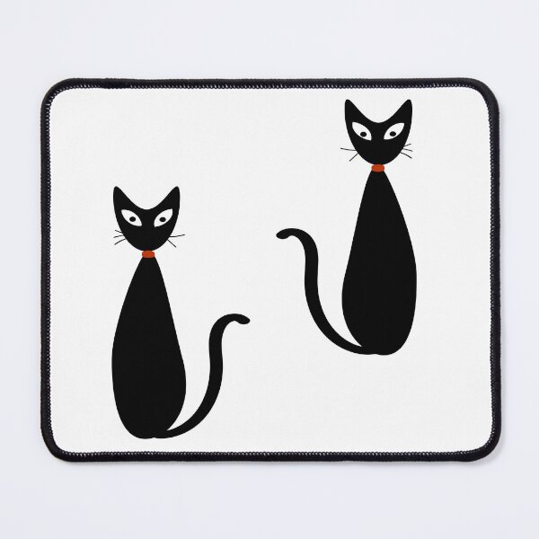 Item preview, Mid Century Modern Black Atomic Cats designed and sold by CreatifyArtHub.