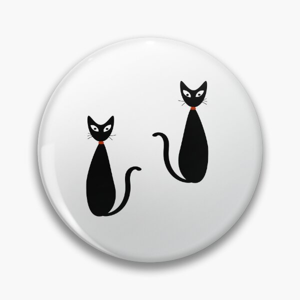 Item preview, Mid Century Modern Black Atomic Cats designed and sold by CreatifyArtHub.
