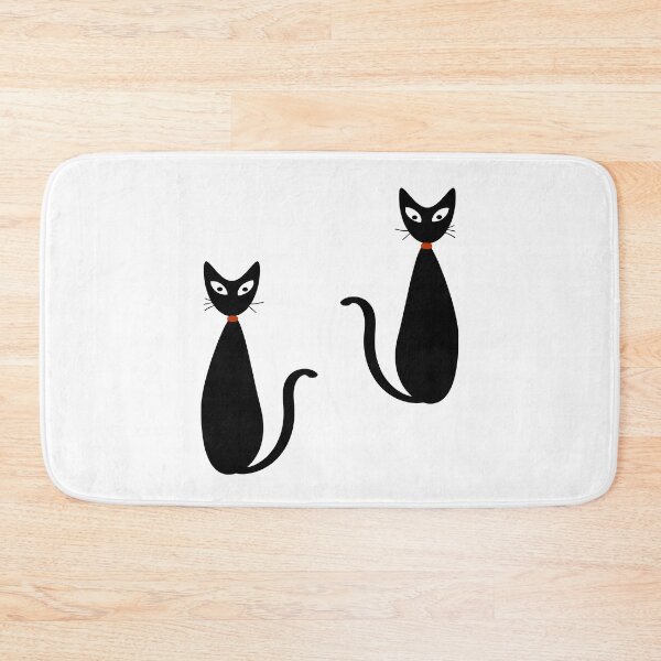 Item preview, Mid Century Modern Black Atomic Cats designed and sold by CreatifyArtHub.