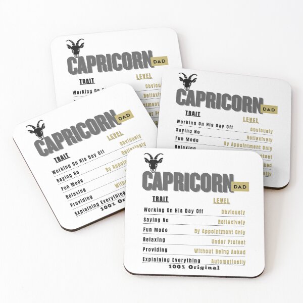 Item preview, Capricorn Dad Traits - Humorous Zodiac Father's Day Gift designed and sold by ZenWealthDesign.