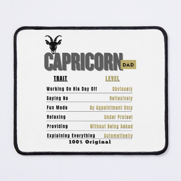 Item preview, Capricorn Dad Traits - Humorous Zodiac Father's Day Gift designed and sold by ZenWealthDesign.