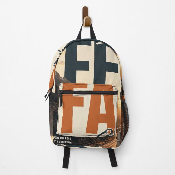Item preview, FAITH OVER FEAR – Minimal Vintage Road Trip Poster Tags designed and sold by Watchyyy.