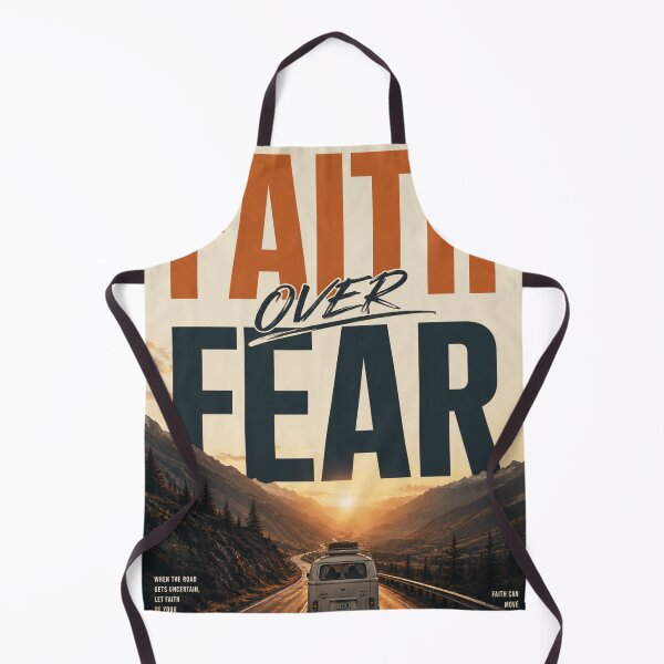 Item preview, FAITH OVER FEAR – Minimal Vintage Road Trip Poster Tags designed and sold by Watchyyy.