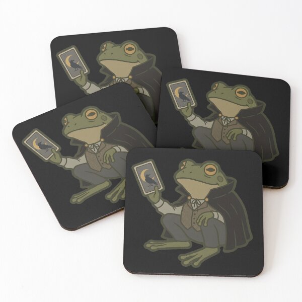 Item preview, Witchy Tarot Frog - Dark Cottagecore Graphic designed and sold by BlueCoyoteDigital.