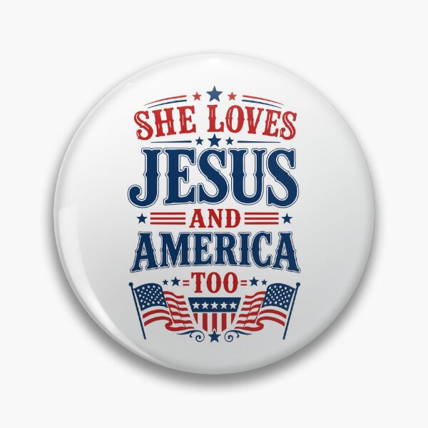 Item preview, She loves Jesus and America too designed and sold by HandicraftArt.