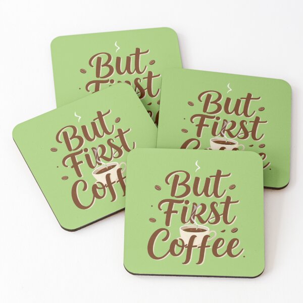 Item preview, But First Coffee – Aesthetic Coffee Lover T-Shirt designed and sold by GoGreenlove.