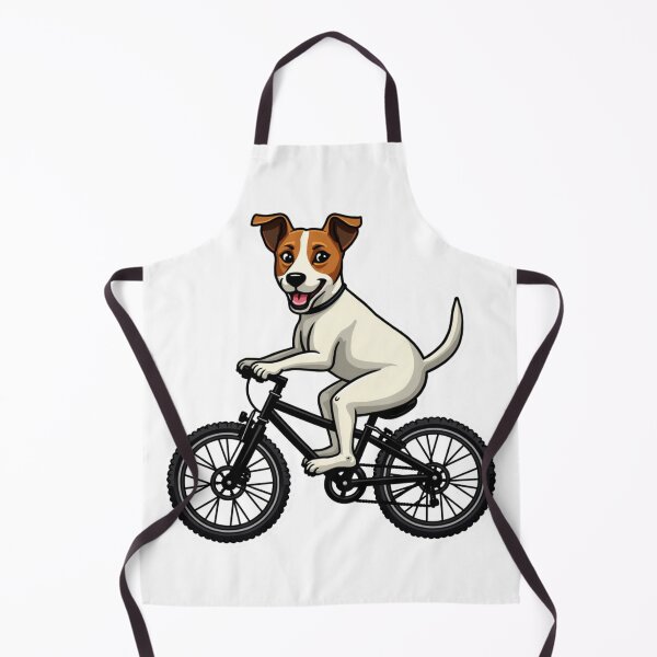Item preview, Jack Russell Terrier riding a bicycle designed and sold by Prints by Mat.
