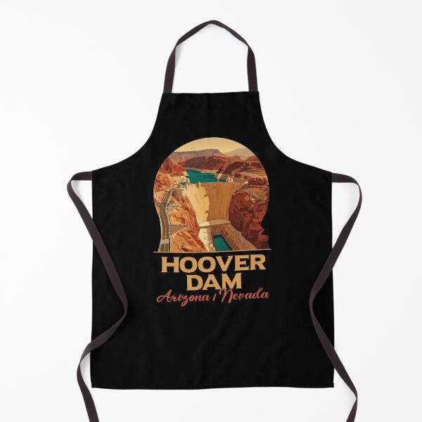 Item preview, Retro Hoover Dam Colorado River Illustration designed and sold by LinaValearte.