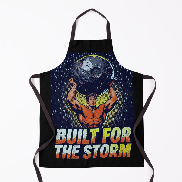 Item preview, Built For The Storm Gym Motivation Stoic Atlas Graphic designed and sold by No Excuses .
