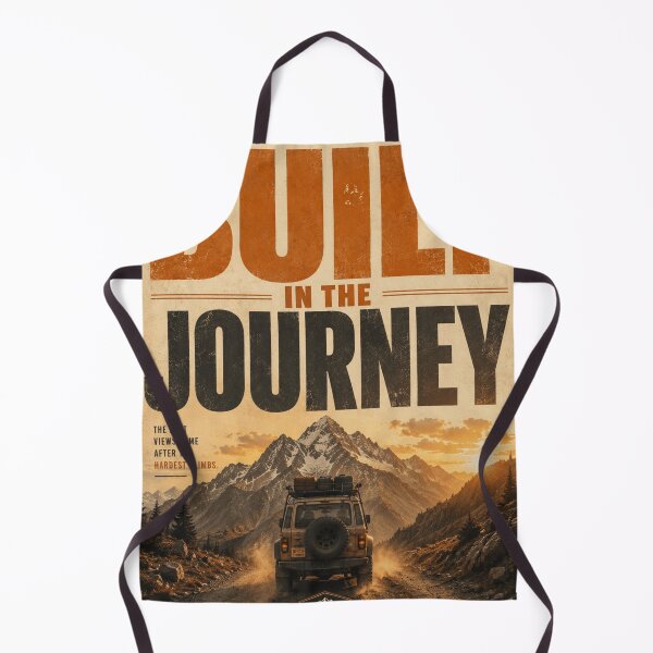 Item preview, BUILT IN THE JOURNEY – Vintage Mountain Adventure Poster designed and sold by Watchyyy.