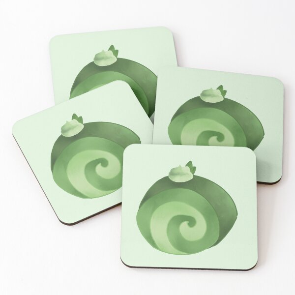 Item preview, Matcha Cake Roll Dessert designed and sold by YanxiArts.