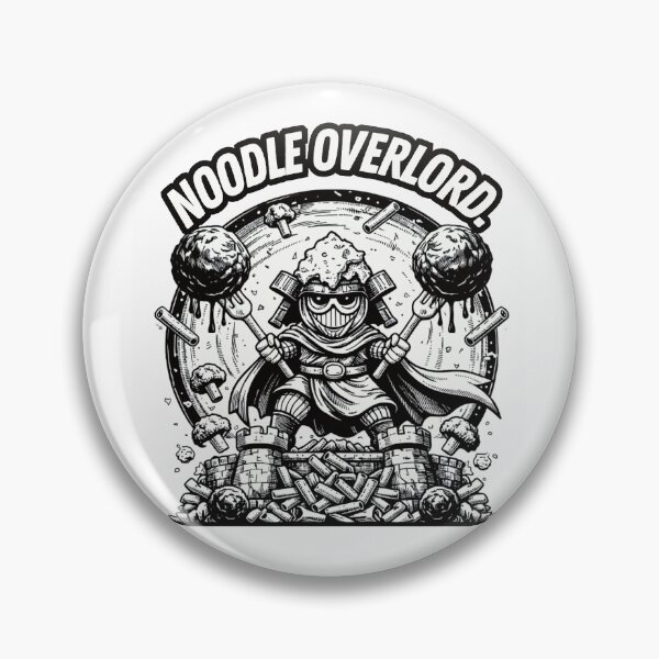 Item preview, Funny Pasta Knight Shirt - Noodle Overlord Meatball Graphic Gift for Foodies designed and sold by EverClassic.
