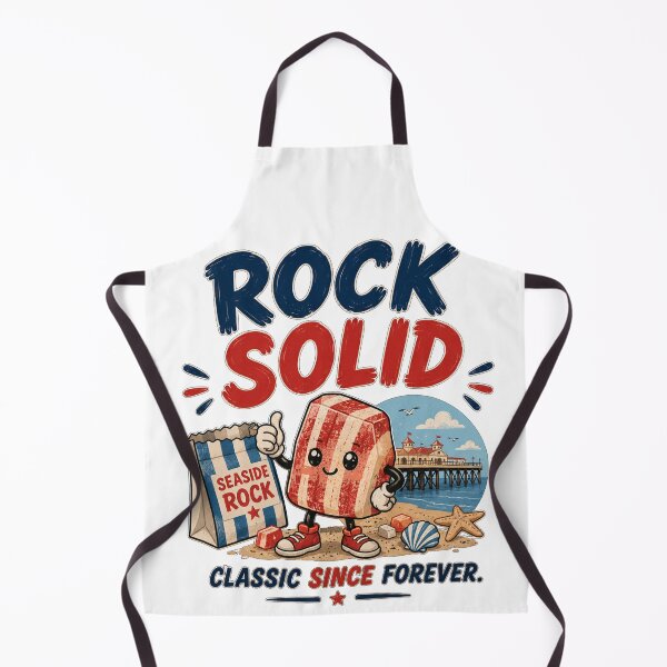 Item preview, Rock Solid Seaside Candy Shirt | Cute British Seaside Rock Sweet Retro Snackwave Design designed and sold by Snackwave Ninety.
