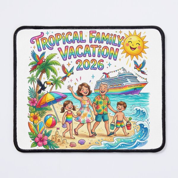 Item preview, Tropical Family Vacation 2026 T-Shirt | Colorful Summer Travel Shirt designed and sold by DmaarGroup.