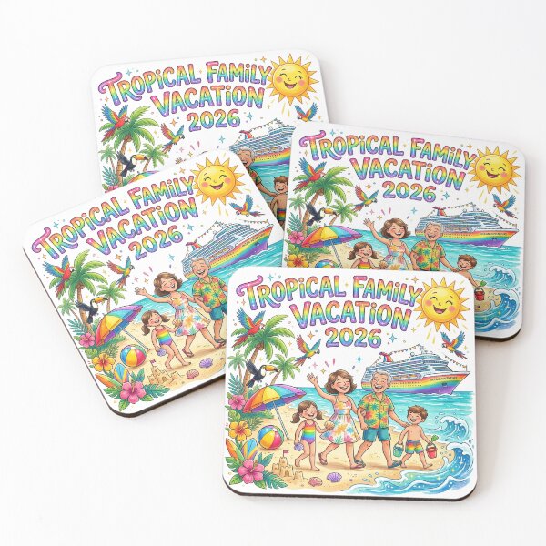 Item preview, Tropical Family Vacation 2026 T-Shirt | Colorful Summer Travel Shirt designed and sold by DmaarGroup.