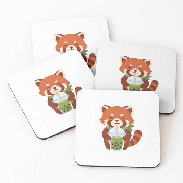 Item preview, Matcha Boba Red Panda - Kawaii Aesthetic designed and sold by BlueCoyoteDigital.