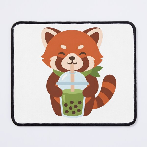 Item preview, Matcha Boba Red Panda - Kawaii Aesthetic designed and sold by BlueCoyoteDigital.