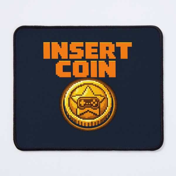 Item preview, Insert Coin - Retro Arcade Gaming T-Shirt Design designed and sold by PixelThumbPrint.