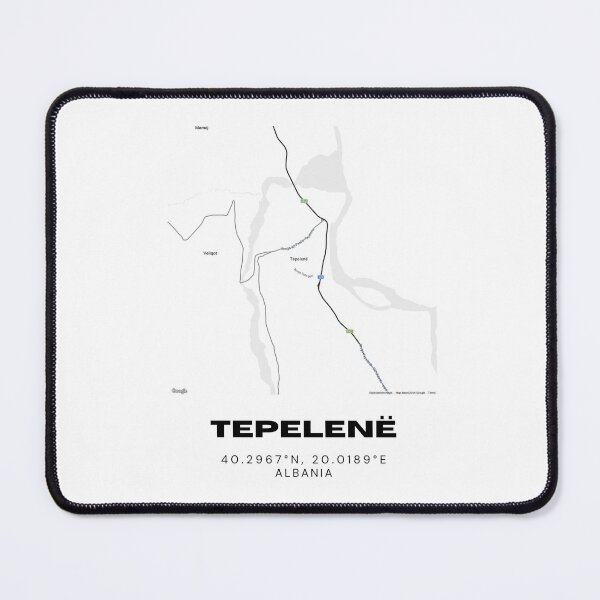 Item preview, Tepelenë Albania Minimal Map Poster | Contemporary Street Design designed and sold by RM-Journey.