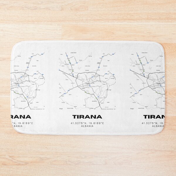 Item preview, Tirana Albania Minimalist City Map | Modern Capital Street Poster designed and sold by RM-Journey.