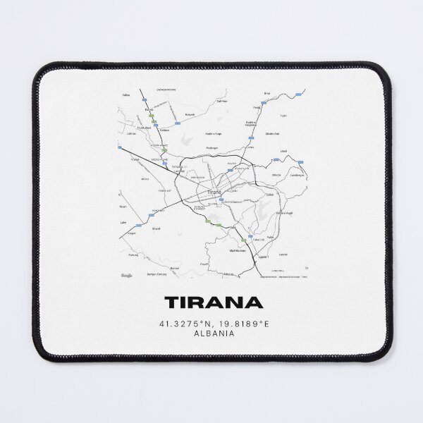 Item preview, Tirana Albania Minimalist City Map | Modern Capital Street Poster designed and sold by RM-Journey.