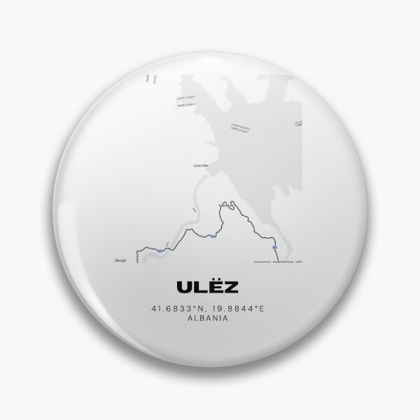Item preview, Ulëz Albania Minimalist Map Art | Modern Town Street Design designed and sold by RM-Journey.