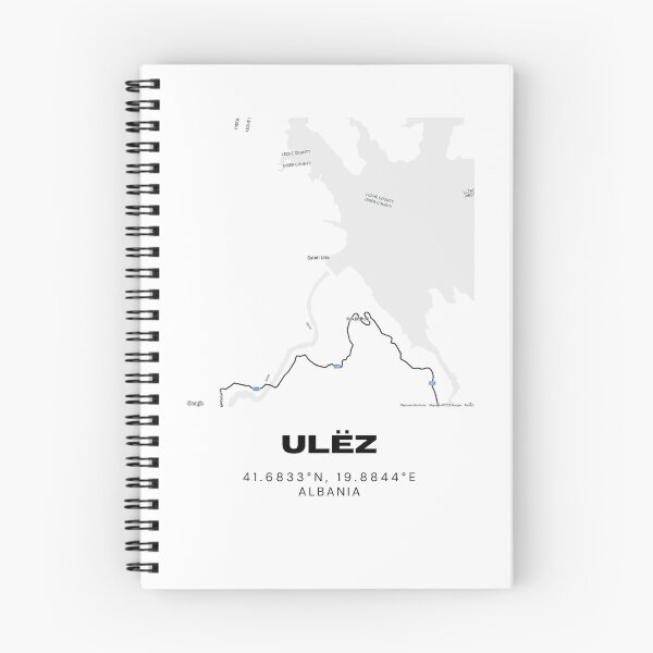 Item preview, Ulëz Albania Minimalist Map Art | Modern Town Street Design designed and sold by RM-Journey.