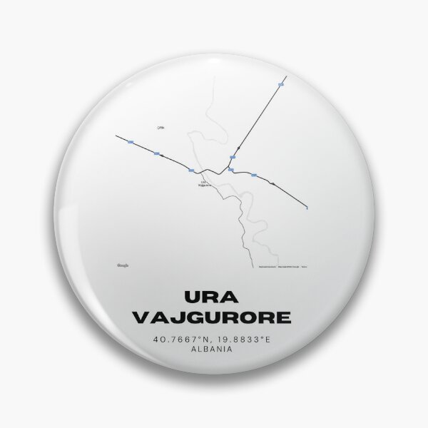 Item preview, Ura Vajgurore Albania Street Map Poster | Minimalist City Artwork designed and sold by RM-Journey.