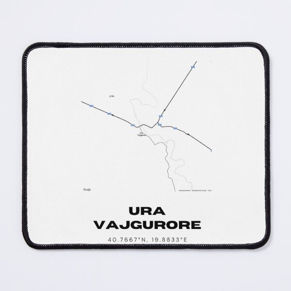 Item preview, Ura Vajgurore Albania Street Map Poster | Minimalist City Artwork designed and sold by RM-Journey.
