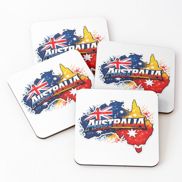 Item preview, Australia Flag Map Cool Design – Patriotic Everyday Wear designed and sold by darkan1.