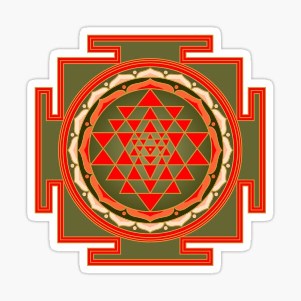 Item preview, Colored Sri Yantra designed and sold by elfina.