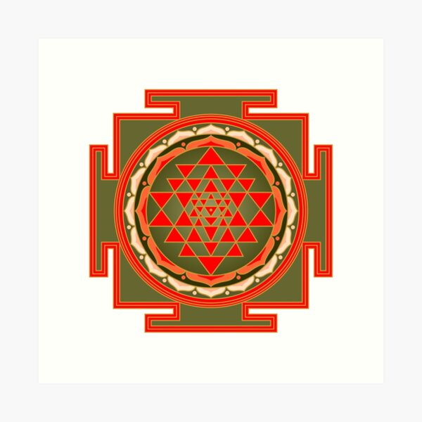 Item preview, Colored Sri Yantra designed and sold by elfina.