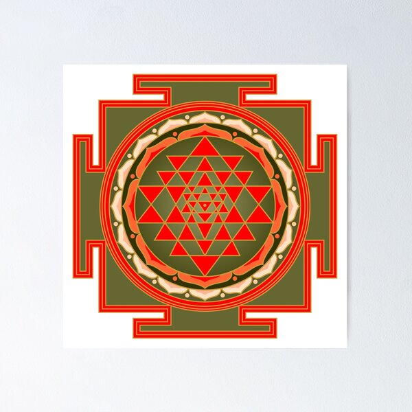 Item preview, Colored Sri Yantra designed and sold by elfina.