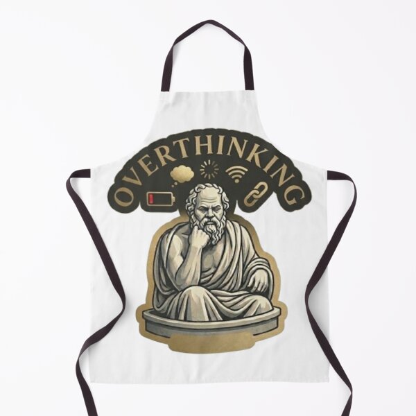 Item preview, Overthinking Socrates-Modern Philosophical Humor designed and sold by Northern Glow Art.