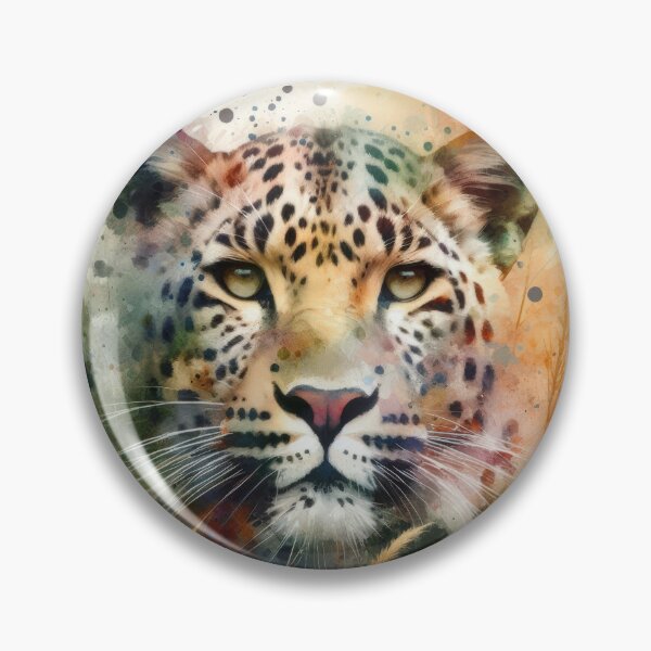 Item preview, Majestic Leopard in Watercolor Splashes designed and sold by IZiets.